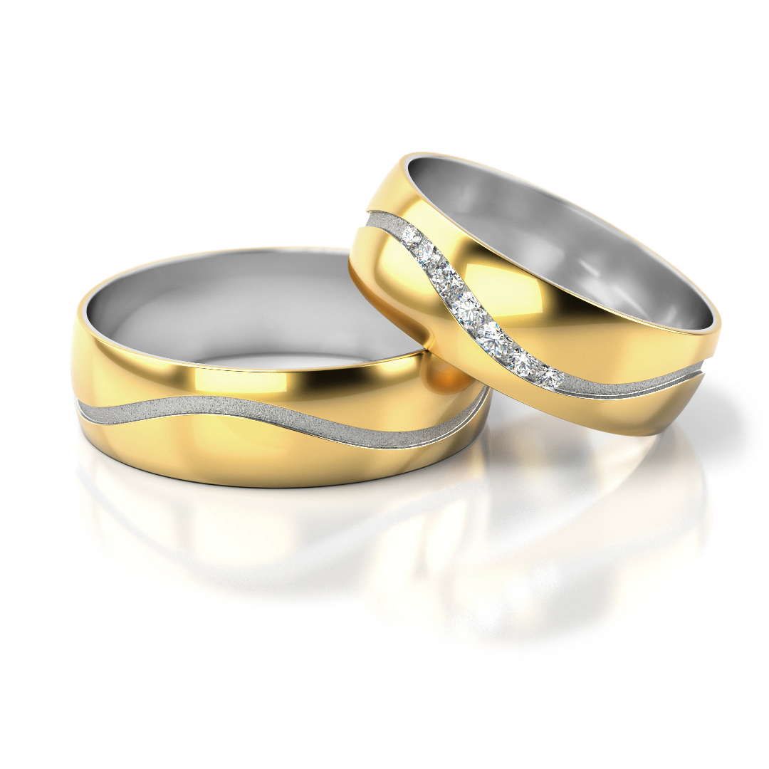 Trauringe "Flow" - 307 GW